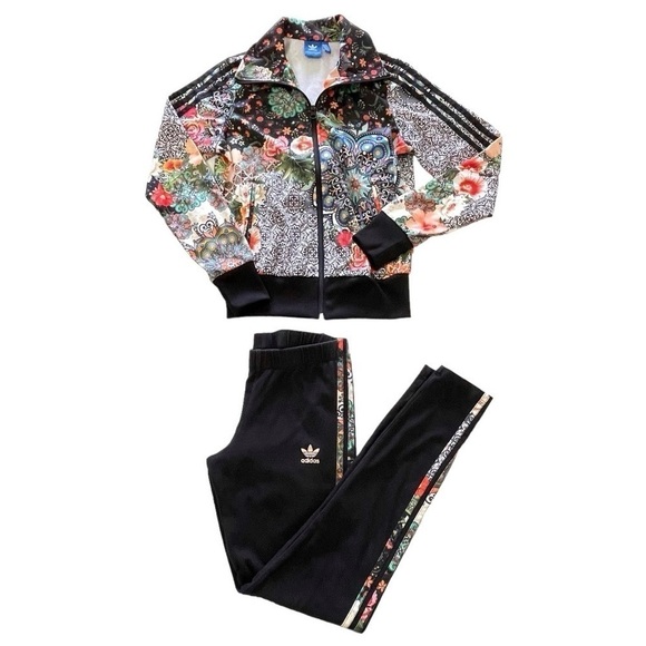 Adidas FARM Rio Jardim Agharta Trefoil Track Jacket Legging Set Multicolor XS/S - Picture 4 of 16